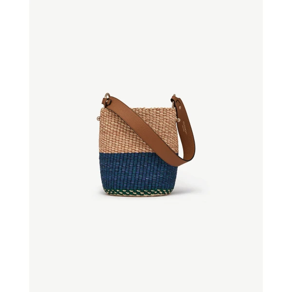Strathberry Lana Bucket in AAKS Palm Raffia, view 4