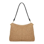 Strathberry Lana Hobo in Raffia and Black