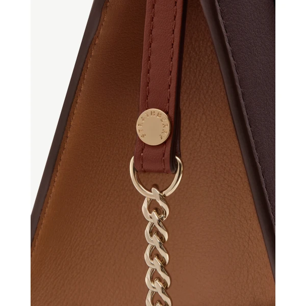 Strathberry Mini Tote in Burgundy, Chestnut and Walnut, view 6