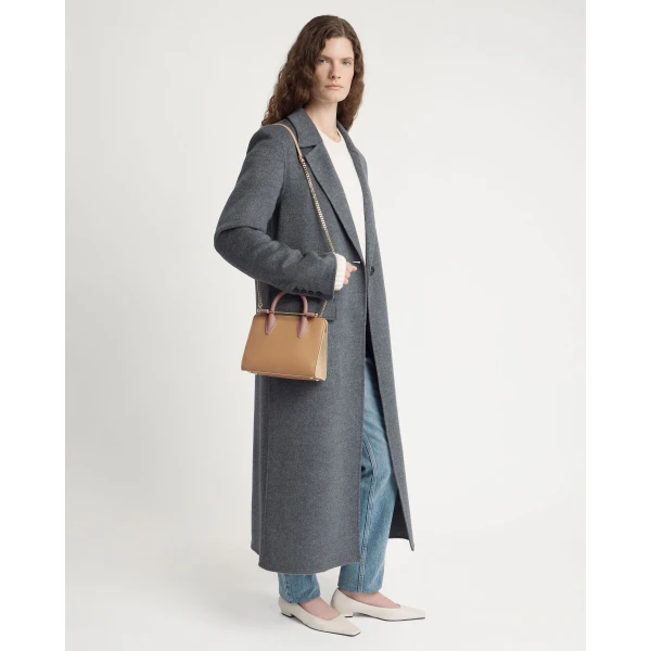 Strathberry Mini Tote in Caramel, Sand and Rose, view 7