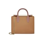 Strathberry Mini Tote in Caramel, Sand and Rose