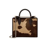 Strathberry Mini Tote in Sand and Espresso Spot Print