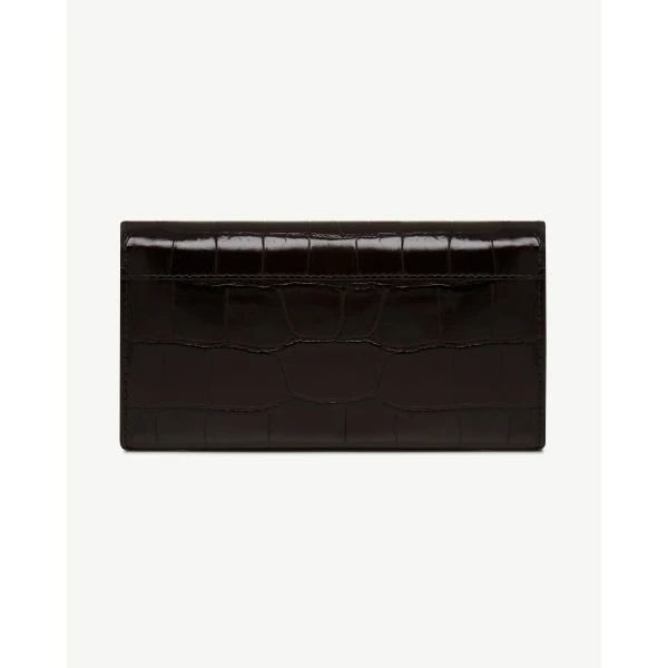 Strathberry Multrees Chain Wallet in Mahogany and Black, view 4