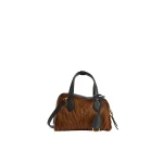 ATP Atelier Ormelle in Cannella and Black Top Handle Bag