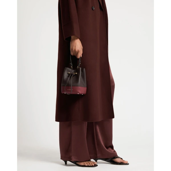 Strathberry Osette in Espresso, Oxblood and Black, view 9