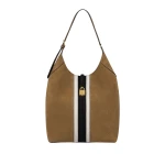 Demellier The Large Siena Bucket in Tobacco & Black Bucket Bag