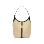 Demellier The Siena Bucket in Natural & Black Bucket Bag