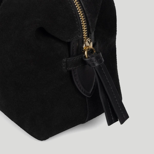 Demellier The Small Stockholm in Black & Berry Tote Bag, view 2