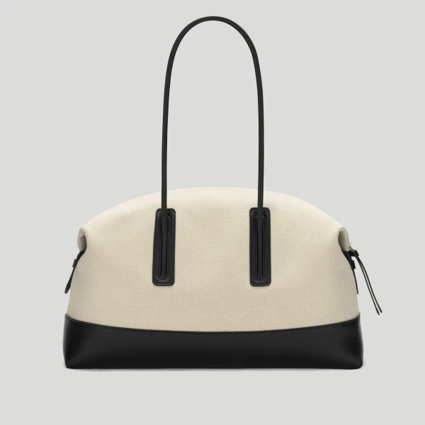 Demellier The Stockholm in Salt & Pepper Tote Bag, view 6