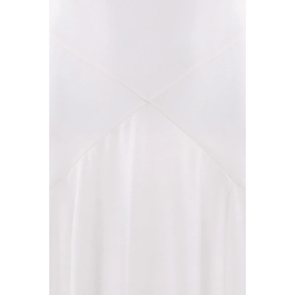 Needle and Thread Evangeline Satin Cowl Neck Gown in Chalk, view 4