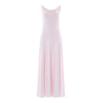 Needle and Thread Evangeline Satin Cowl Neck Gown in Shell