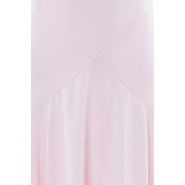 Needle and Thread Evangeline Satin Cowl Neck Gown in Shell, view 3
