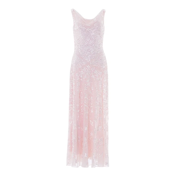 Needle and Thread Freya Georgette Gown in Shell