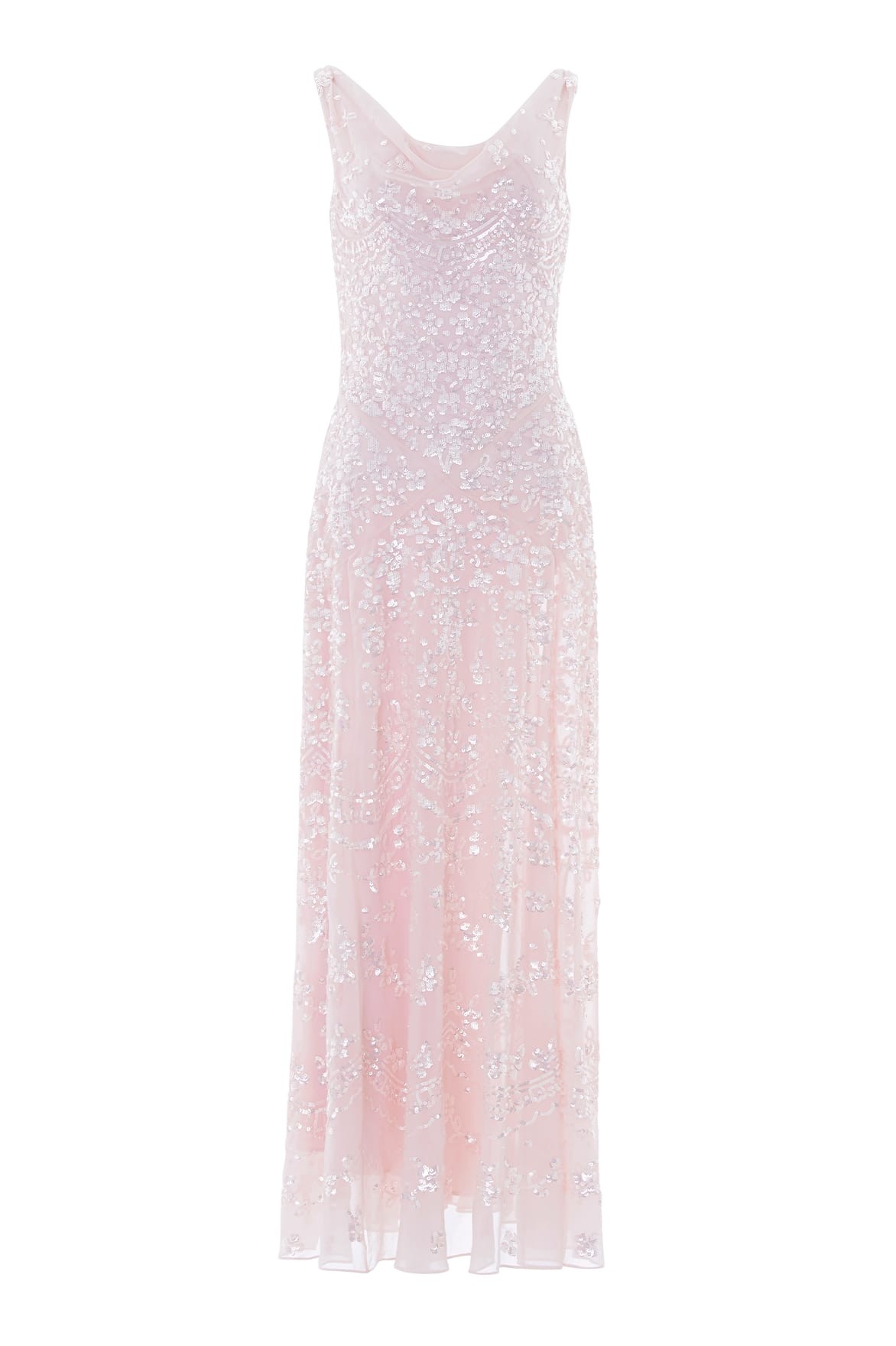 Needle & Thread Freya Georgette Gown in Shell - Dresses - British Luxury Evening Wear at Luxury Shoes 