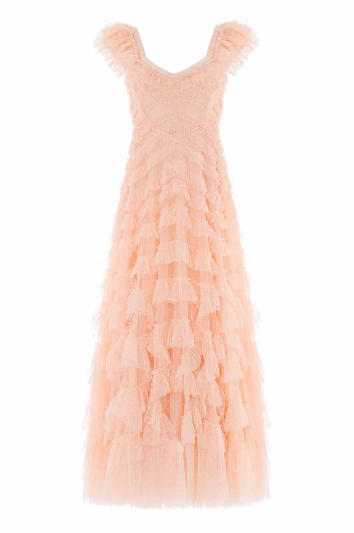 Needle and Thread Lola Backless Gown in Apricot Blush