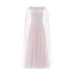 Needle and Thread Moonlight Sequin Ankle Gown in Shell