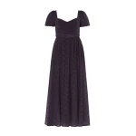 Needle & Thread Romilly Cotton Broderie Ankle Gown in Jet Black - Dresses - British Luxury Evening Wear at Luxury Shoes Needle and Thread Romilly Cotton Broderie Ankle Gown in Jet Black