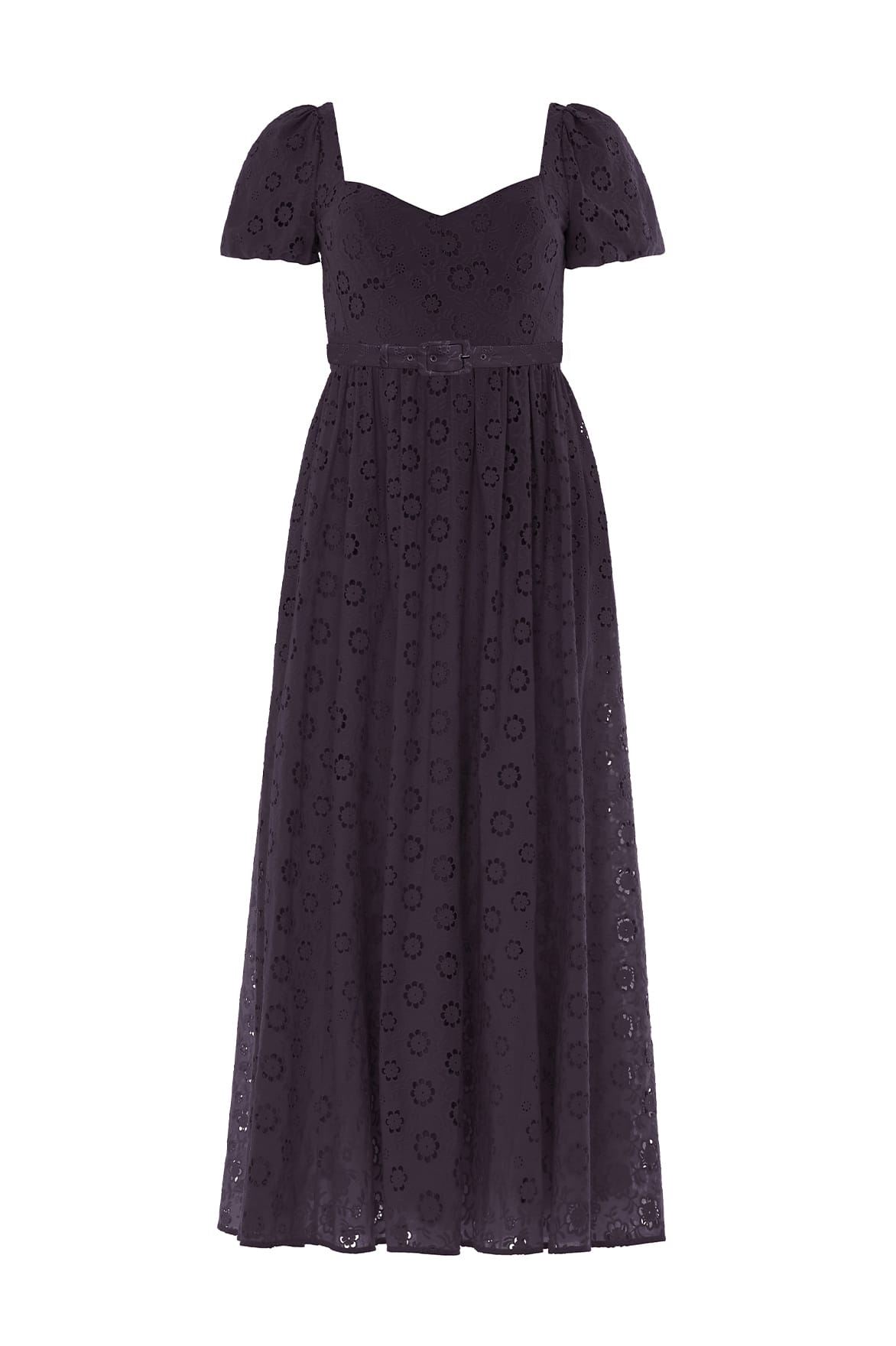 Needle & Thread Romilly Cotton Broderie Ankle Gown in Jet Black - Dresses - British Luxury Evening Wear at Luxury Shoes 