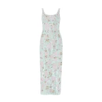 Needle and Thread Wisteria Shimmer Georgette Ankle Gown in Soft Mint/Pink