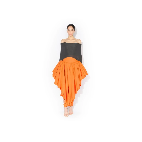 Alaia Nylon Maxi Petticoat Skirt, view 2