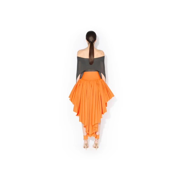Alaia Nylon Maxi Petticoat Skirt, view 3