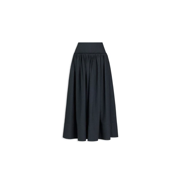 Alaïa Openwork Cotton A Line Skirt - ALAÏA Skirts - Laser Cut Luxury - Shop at Luxury Shoes 