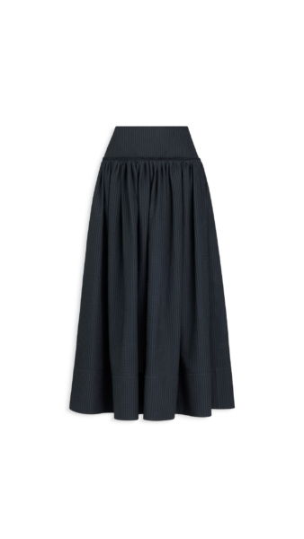 Alaïa Openwork Cotton A Line Skirt - ALAÏA Skirts - Laser Cut Luxury - Shop at Luxury Shoes 