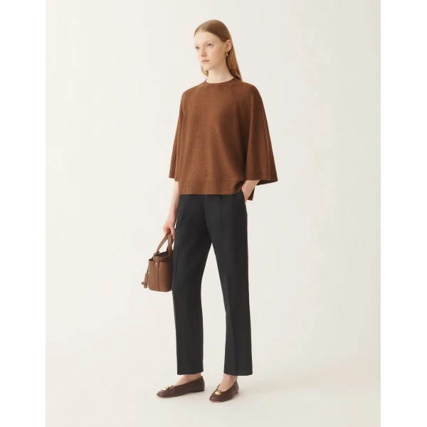 Fabiana Filippi Gubbio Cool Wool Trousers in Blue, view 2