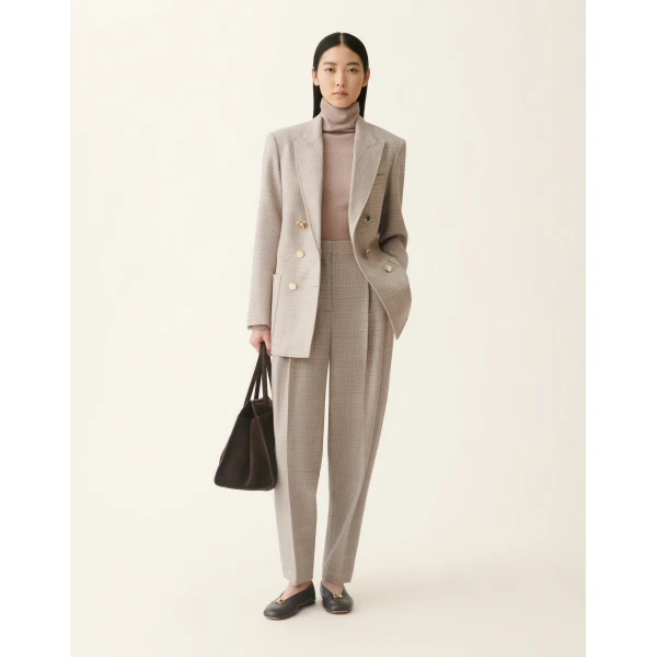 Fabiana Filippi Mouliné Trousers in Mocha, view 2