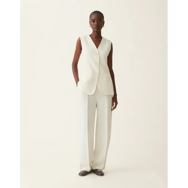 Fabiana Filippi Cady Trousers in Butter, view 2