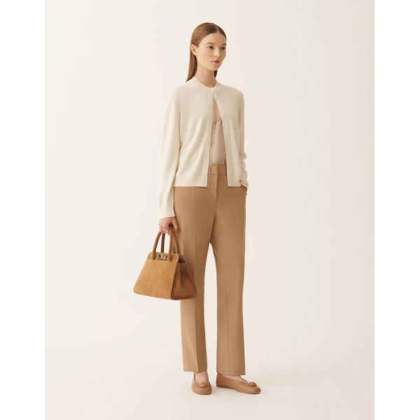 Fabiana Filippi Montefalco Pants in Techno Tailoring, Wicker, view 2