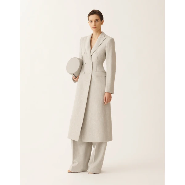 Fabiana Filippi Fil Coupé Drop Tailoring Pants in Ice, view 2