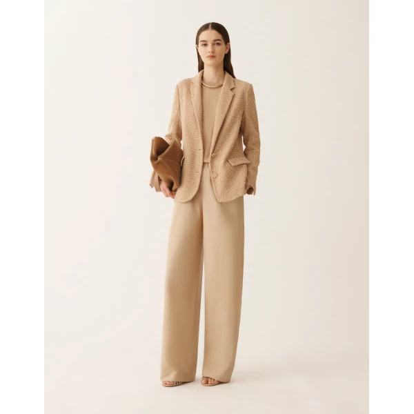 Fabiana Filippi Trevi Pants in Poplin, Acer, view 2