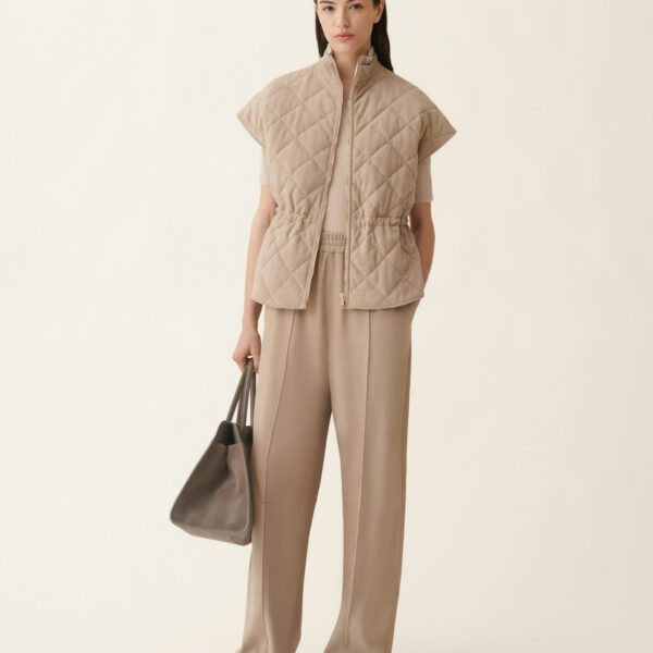 Fabiana Filippi Suede Trousers in Cachà, view 2