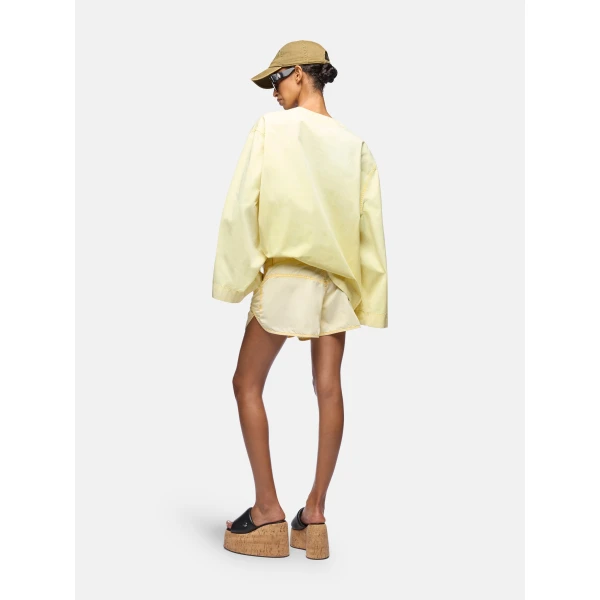 The Attico Pale yellow shorts, view 3