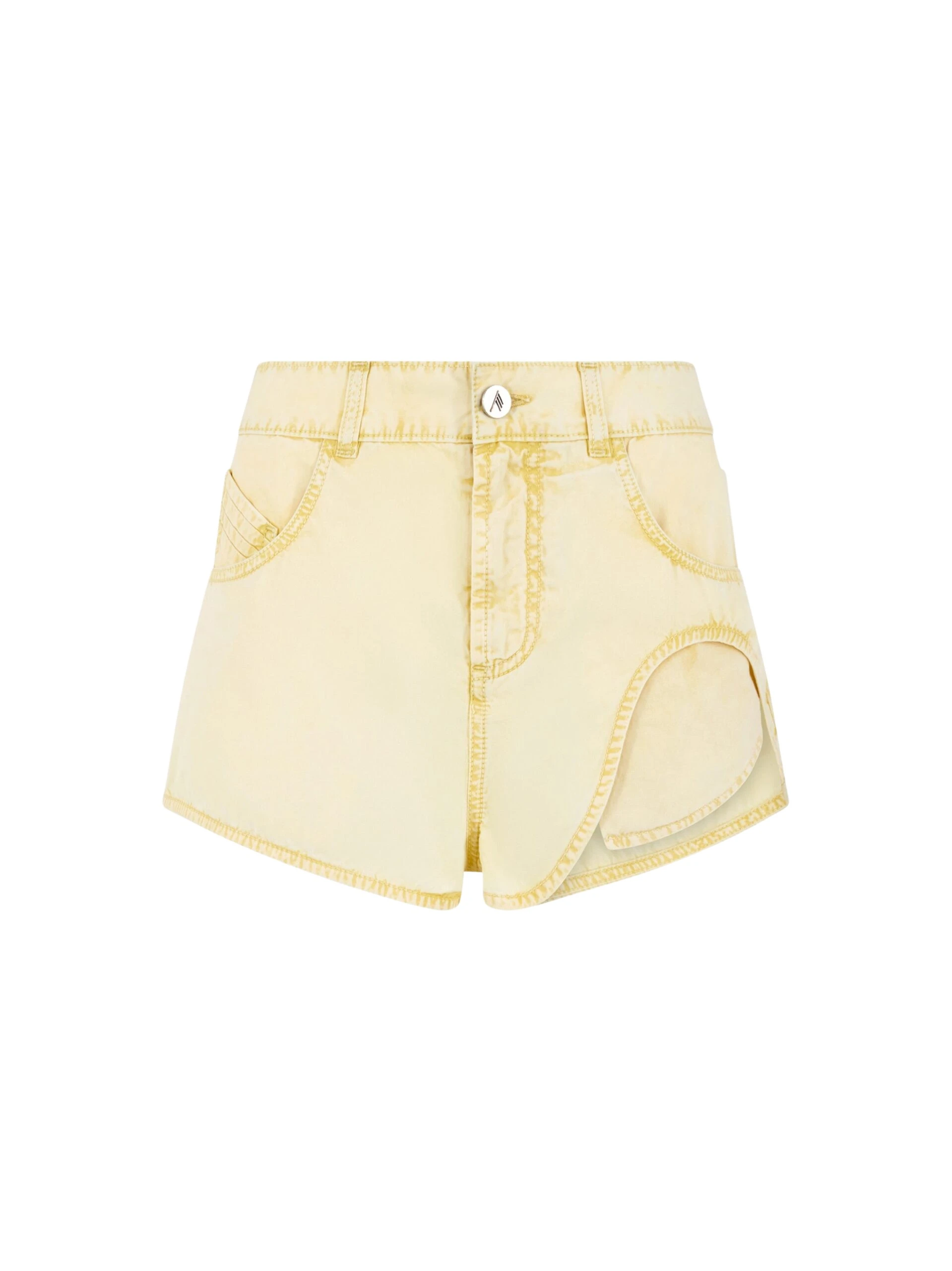 The Attico Pale yellow shorts