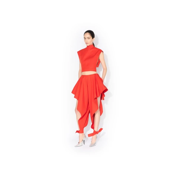 Alaia Panelled Cotton Pants, view 2