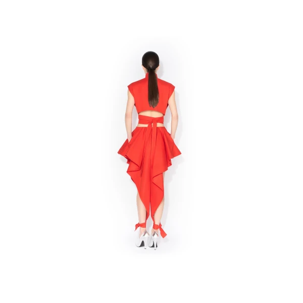 Alaia Panelled Cotton Pants, view 3
