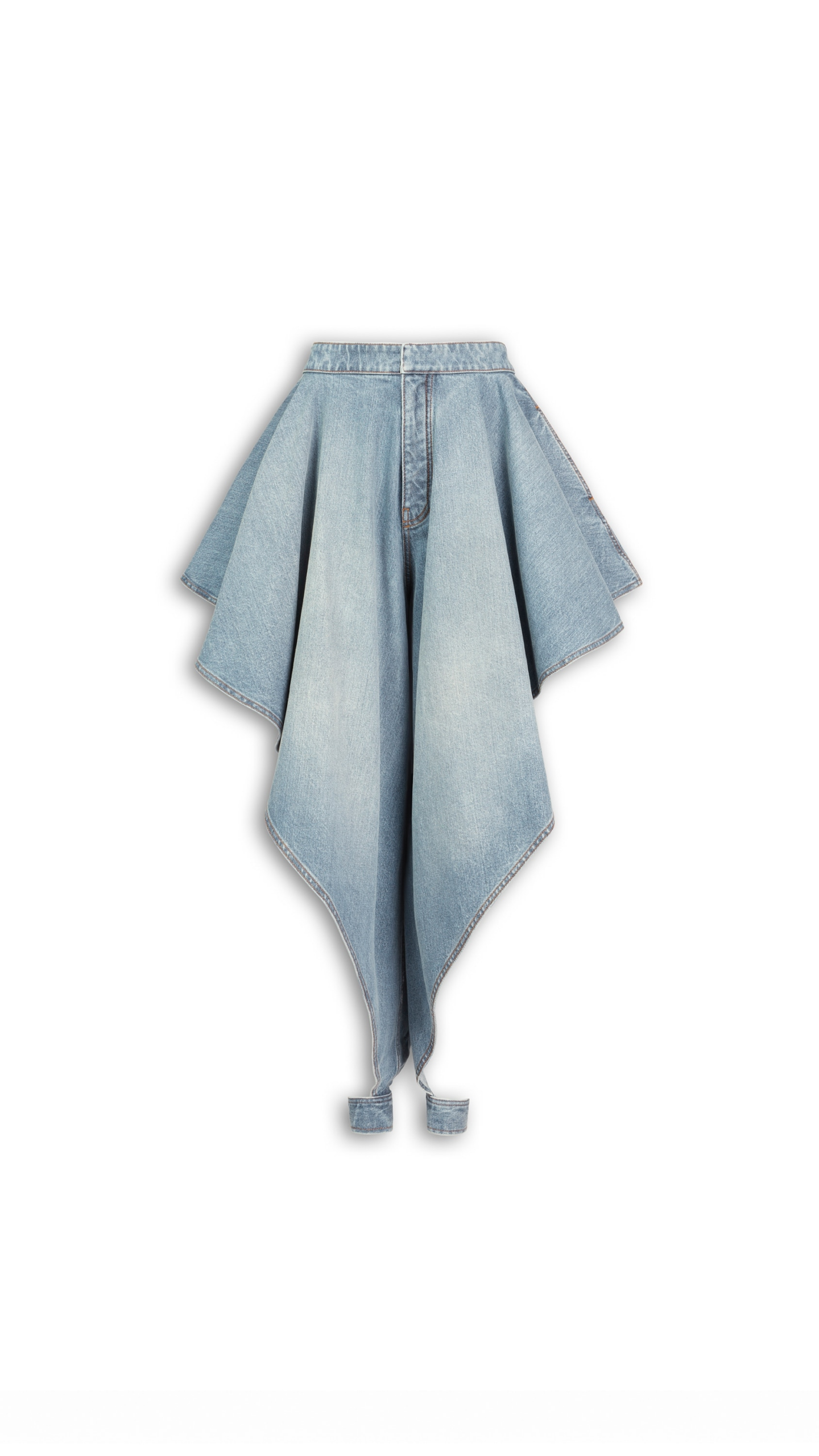 Alaia Panelled Faded Jeans