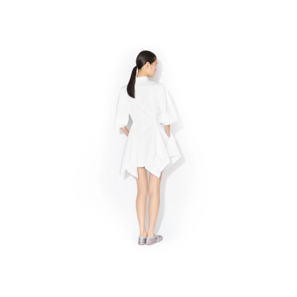 Alaïa Panelled Poplin Dress - ALAÏA Dresses - Laser Cut Luxury - Shop at Luxury Shoes 