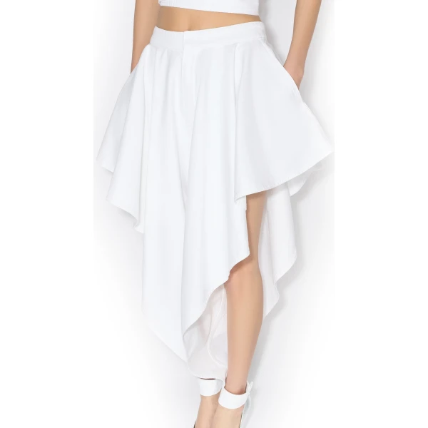 Alaia Panelled White Jeans, view 4