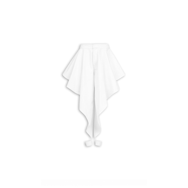 Alaïa Panelled White Jeans - ALAÏA Pants - Laser Cut Luxury - Shop at Luxury Shoes 