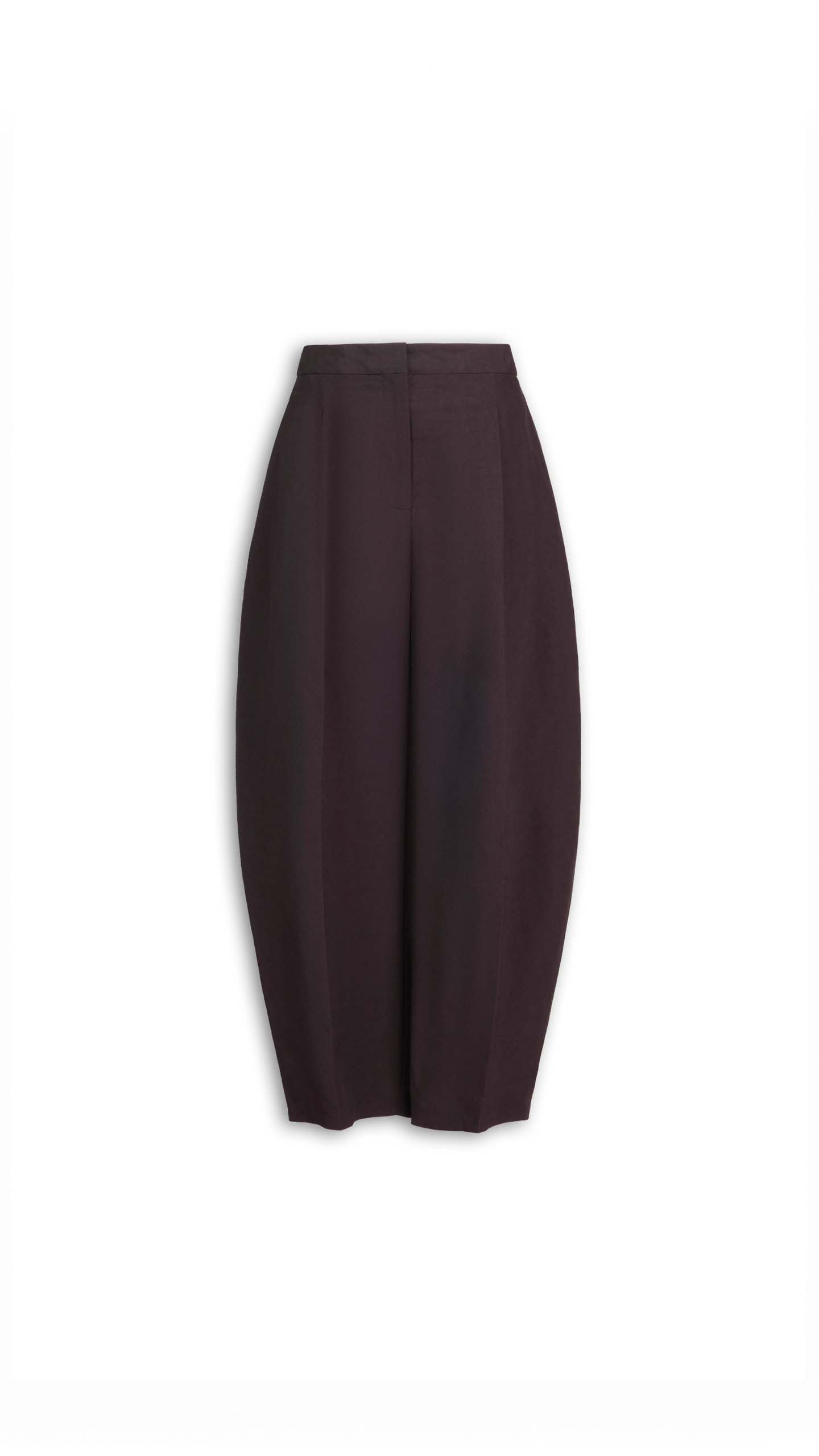 Alaia Paper Touch Poplin Round Pants
