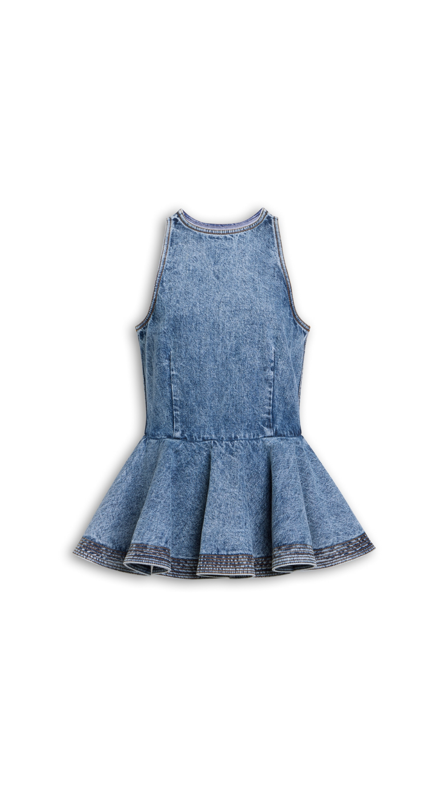 Alaïa Peplum Denim Top - ALAÏA Pants - Laser Cut Luxury - Shop at Luxury Shoes Alaïa Peplum Denim Top - ALAÏA Pants - Laser Cut Luxury - Shop at Luxury Shoes