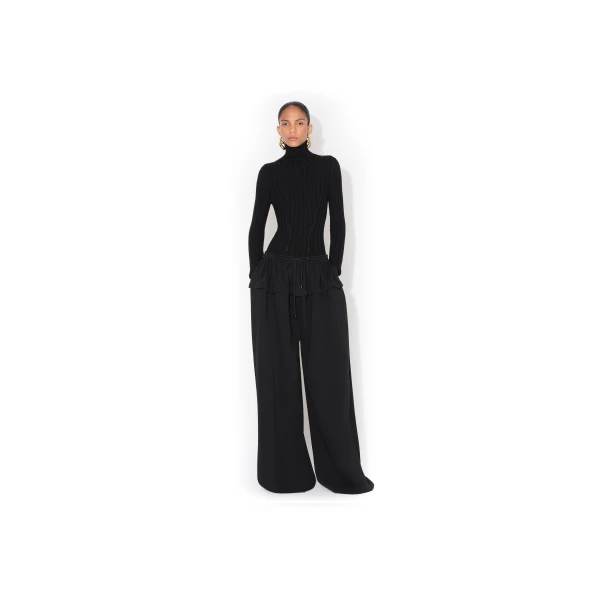 Alaia Peplum Fleece Pants, view 2
