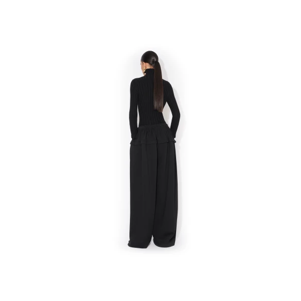 Alaia Peplum Fleece Pants, view 3