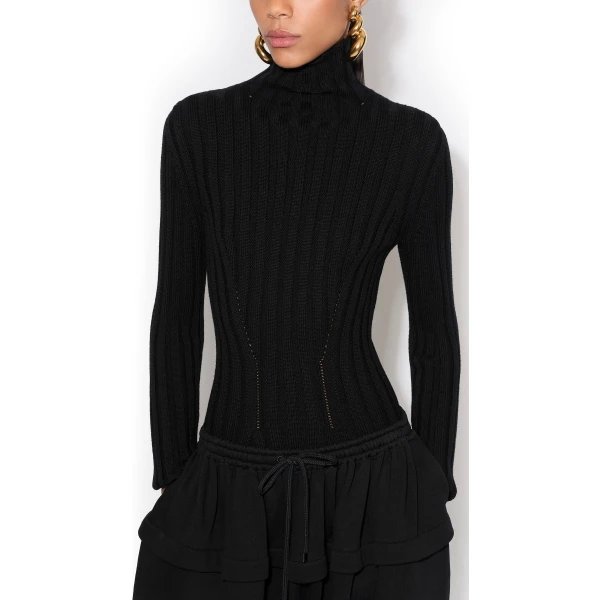 Alaia Peplum Fleece Pants, view 4