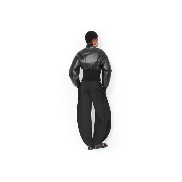 Alaia Petal Wool Pants, view 3