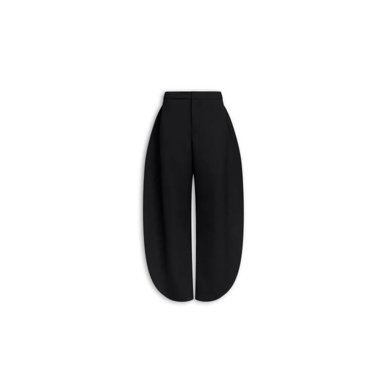Alaïa Petal Wool Pants - ALAÏA Pants - Laser Cut Luxury - Shop at Luxury Shoes 
