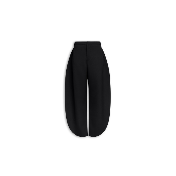 Alaïa Petal Wool Pants - ALAÏA Pants - Laser Cut Luxury - Shop at Luxury Shoes 